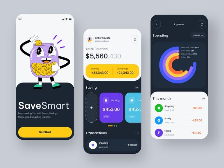 SaveSmart Financial Dashboard