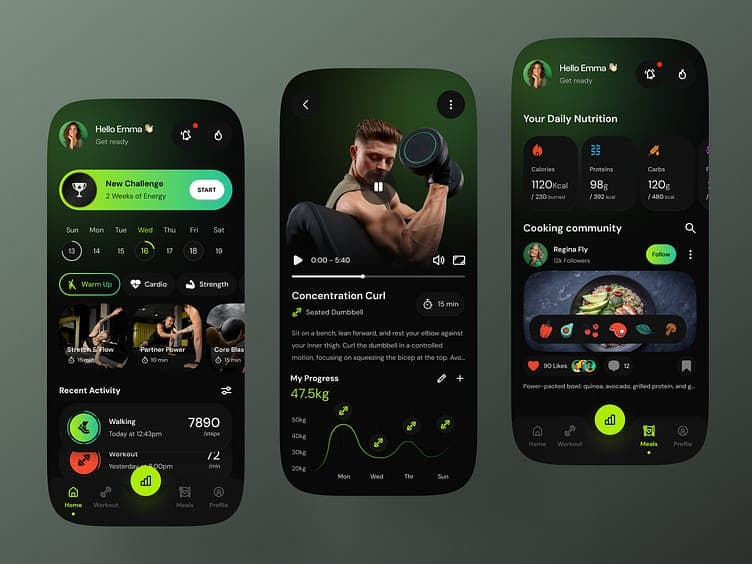 Fitness App Dashboard