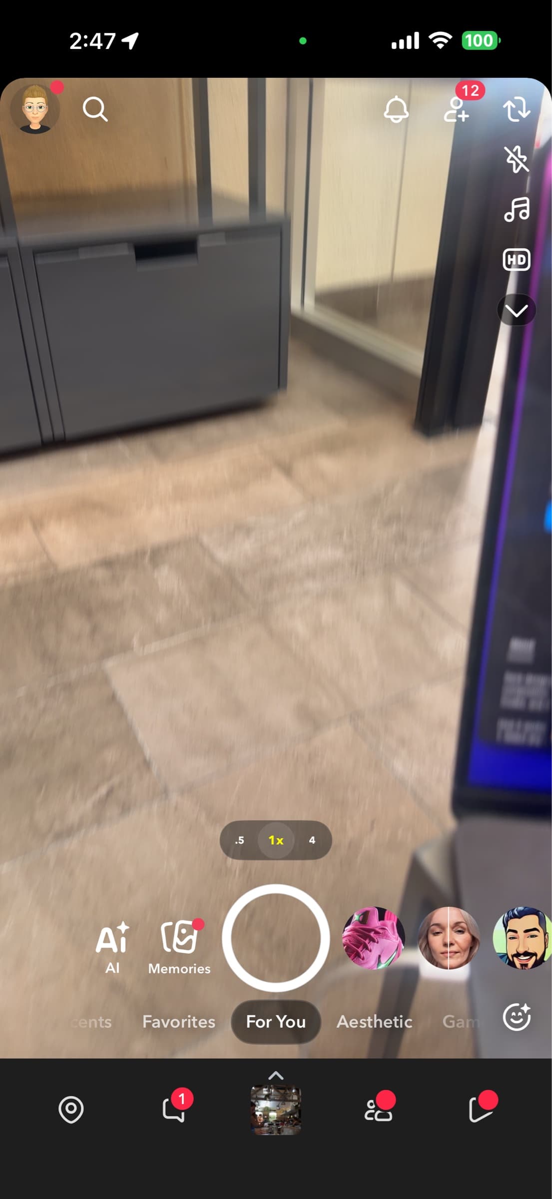 Snapchat Camera Screen