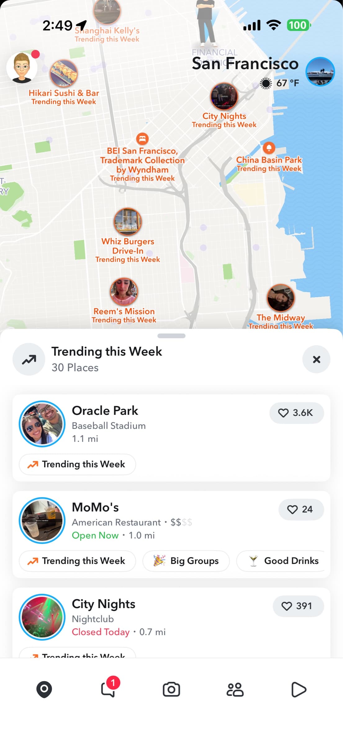 San Francisco Snap Map View