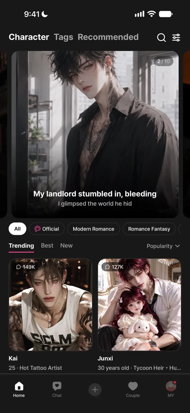 LoveyDovey Home — Character